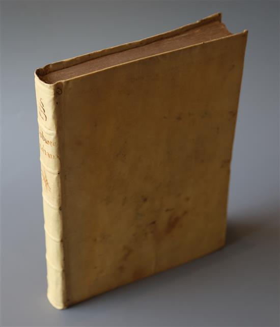Haym, Nicolas Francis - Biblioteca italiana, O sia Notizia de Libri Rari, qto, vellum, Angelo Geremia,